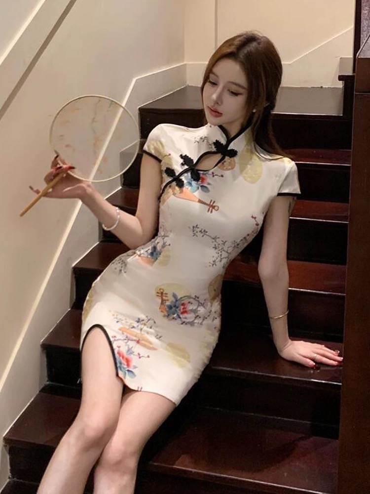 Confessions cross over qipao dress Q211 images